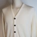 Vintage 80s Cardigan Sweater Ivory 6 But