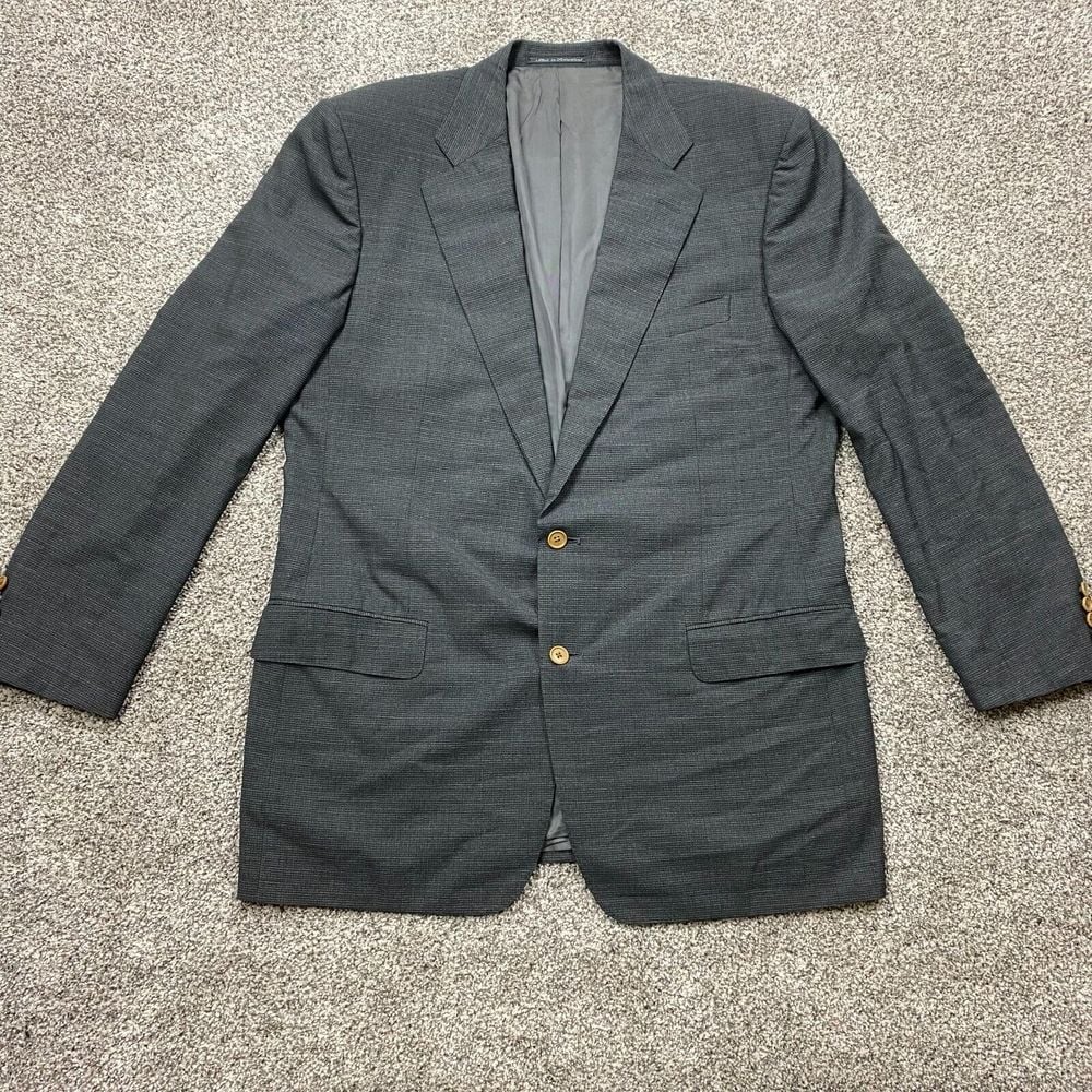 Ermenegildo Zegna Blazer Mens 47 L Performance single Breasted gray office