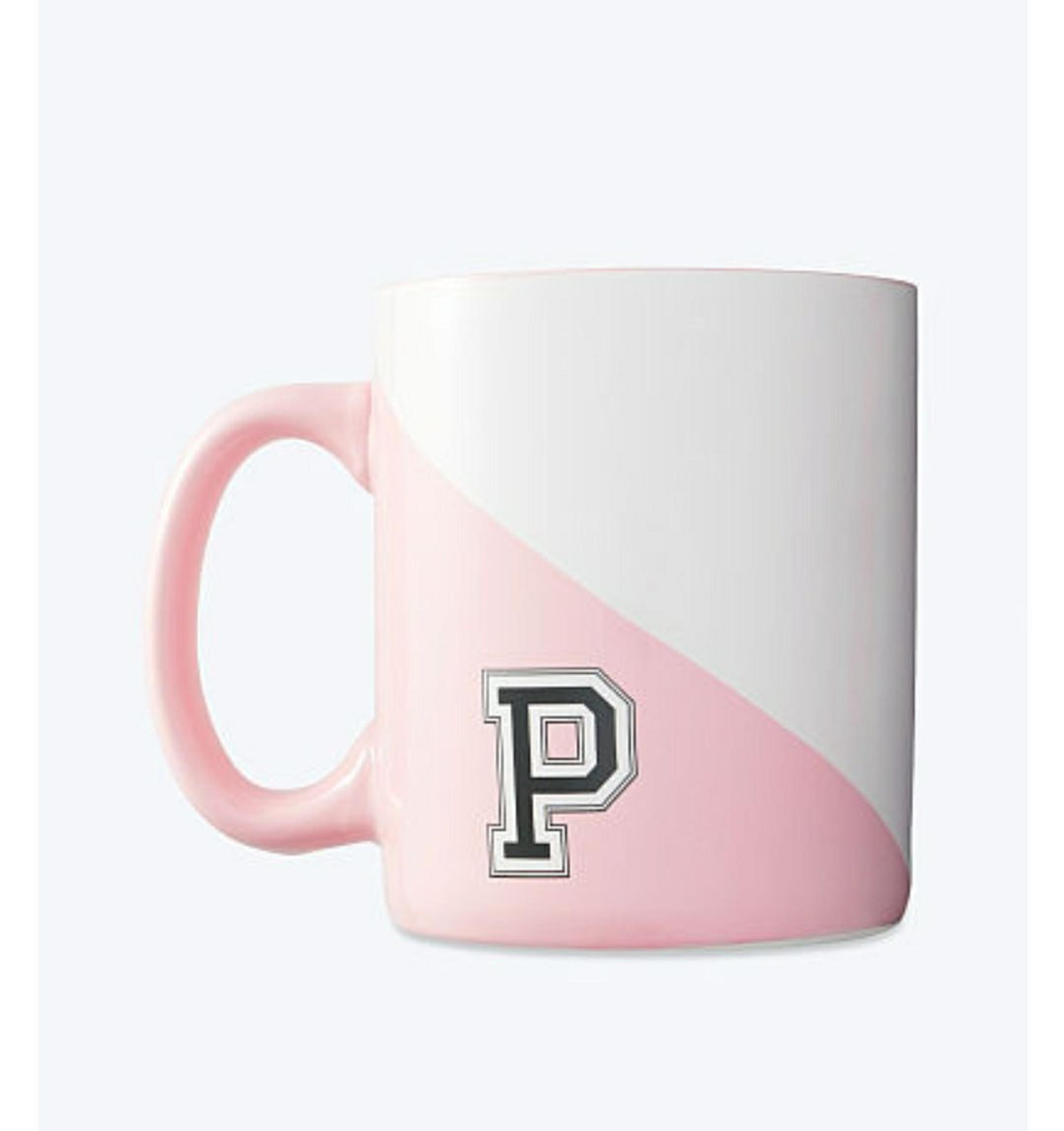 VS PINK OVERSIZED MONOGRAM MUG