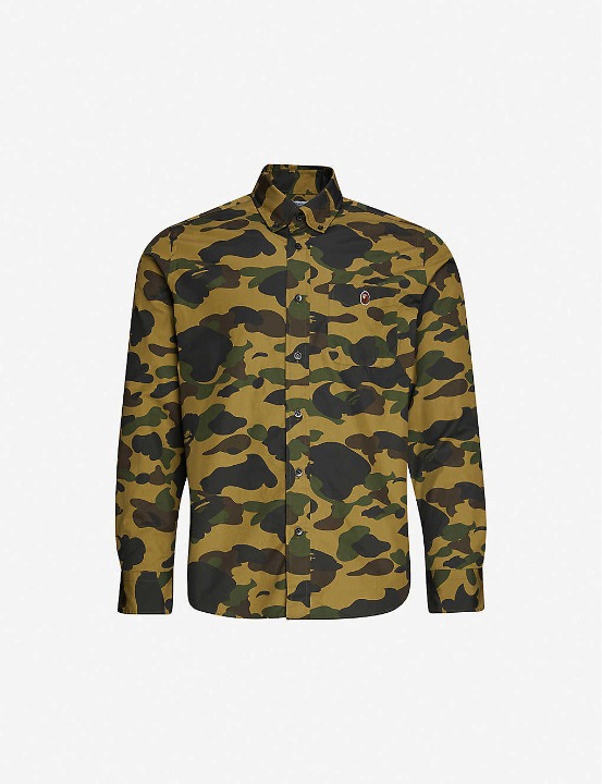 A Bathing Ape BAPE Camo Dress Shirt