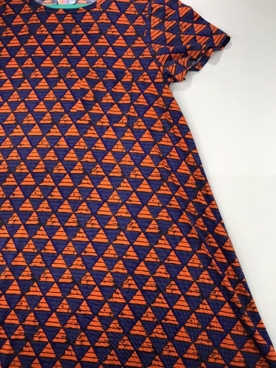LuLaRoe Carly Purple & Orange Dress