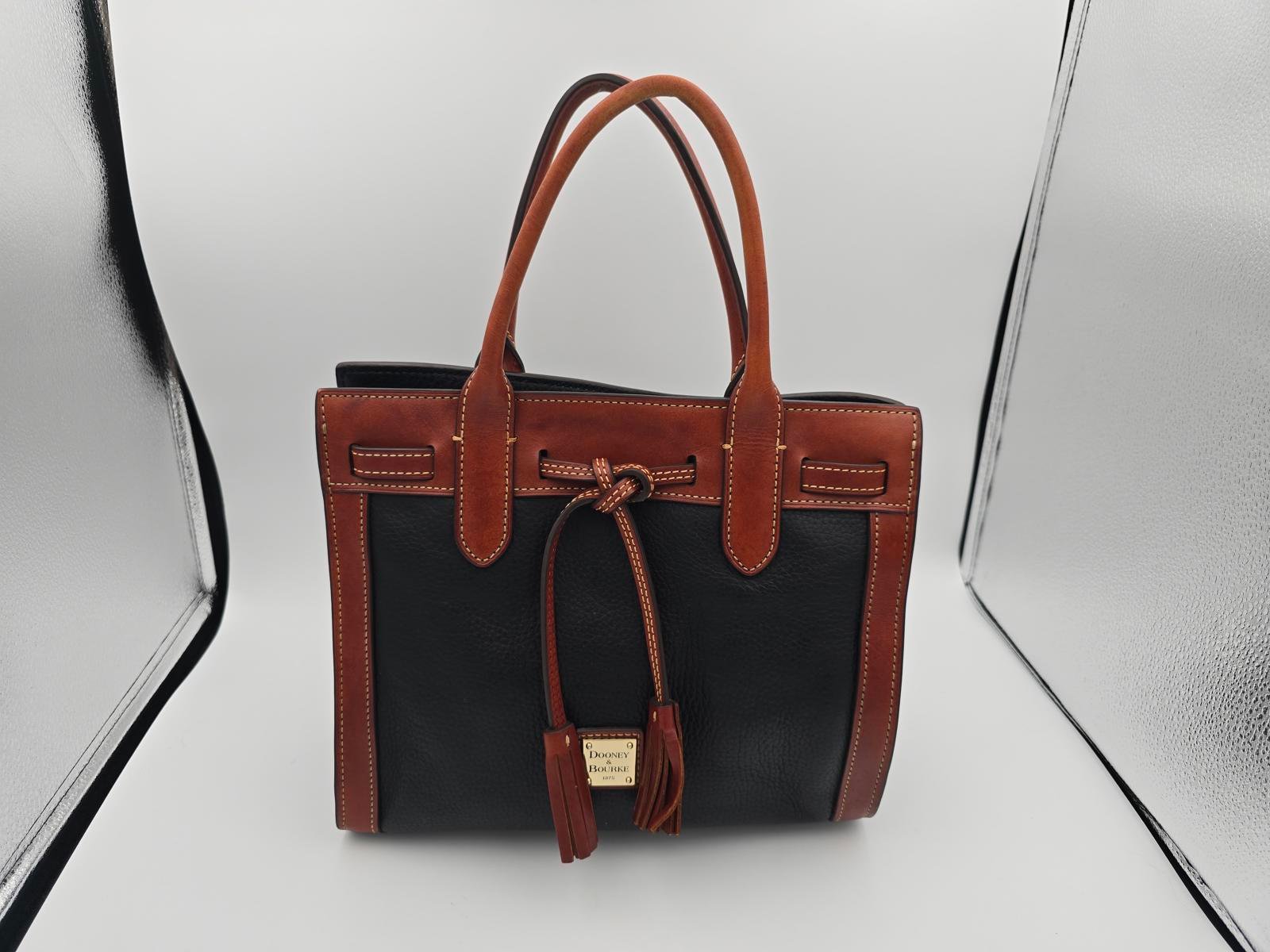 Dooney & Bourke Ariel Black Pebbled Leather Satchel