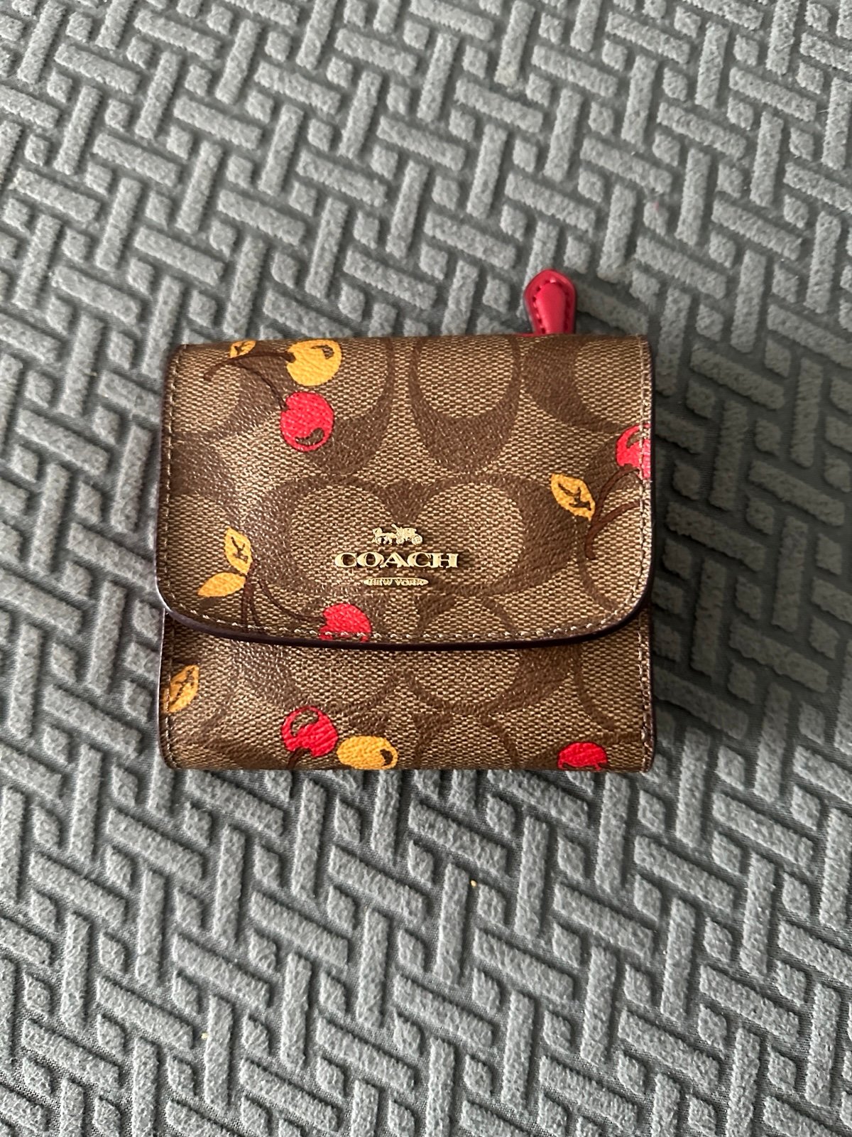 Coach cherry wallet