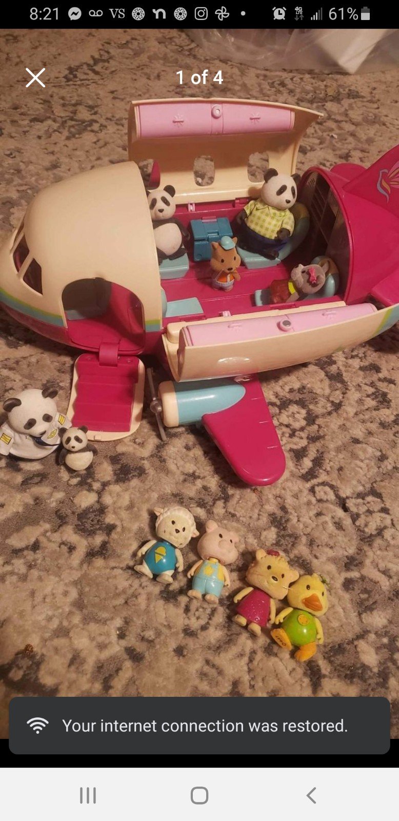 Lil woodzeez panda family and friends and airplane