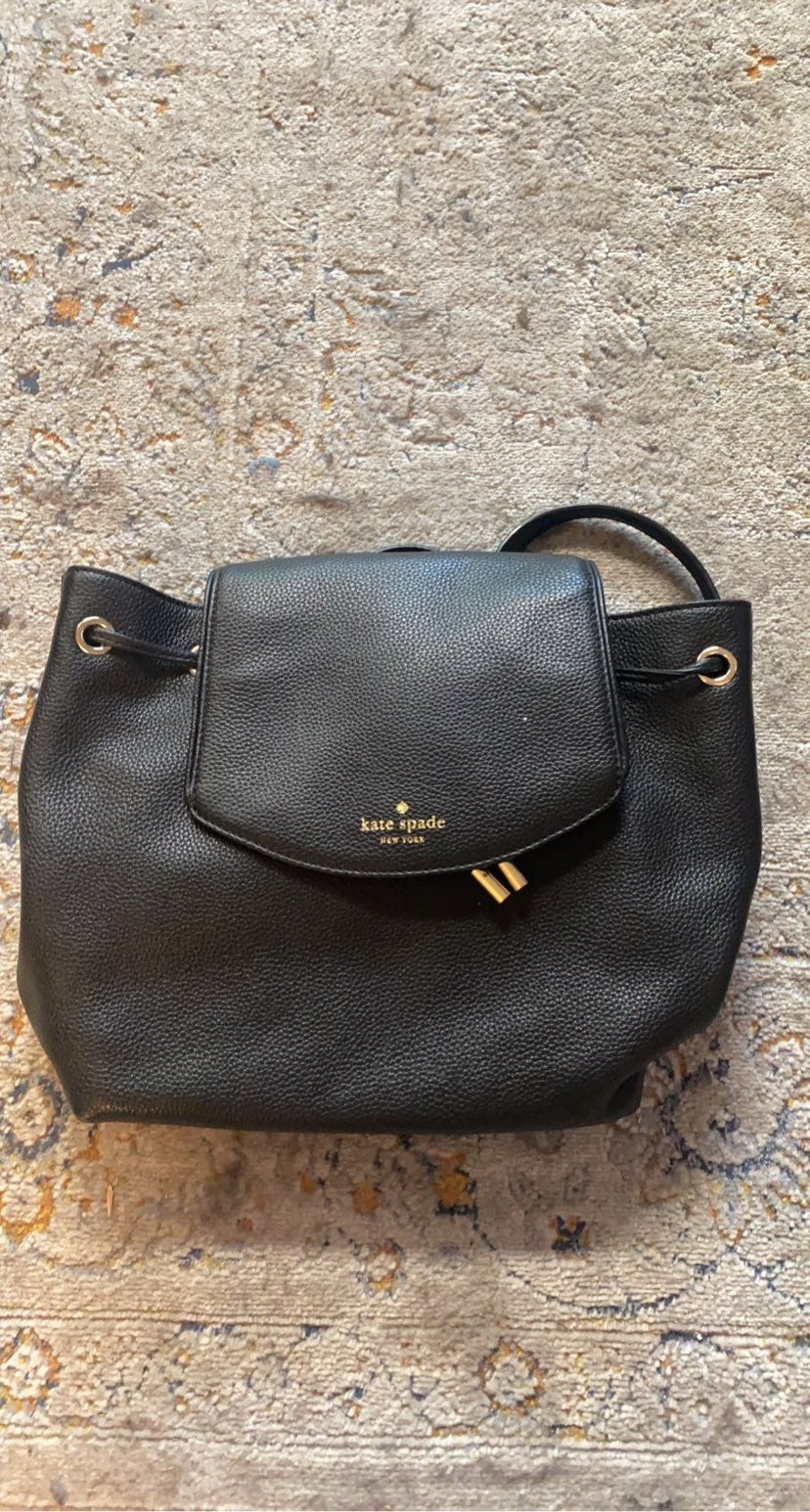 Black kate spade backpack