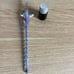 Glass Pen - irridescent blue swirl - with glass rest