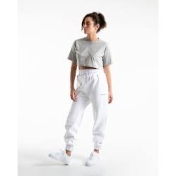 Boxraw Pants Womens XS White Johnson Athletic Jogger Sweatpants Mid Rise