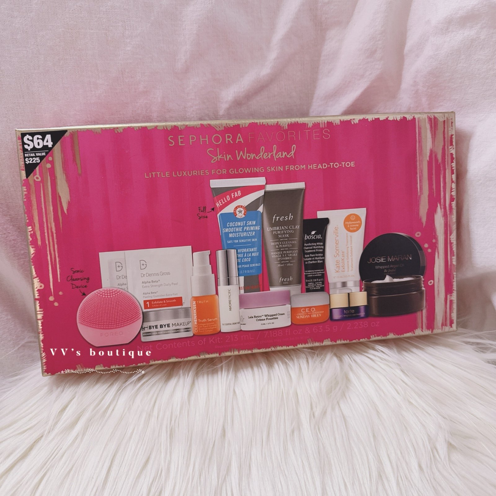 BNIB Sephora Favorites Skin Wonderland Gift Set Foreo Boscia Sunday Riley tarte