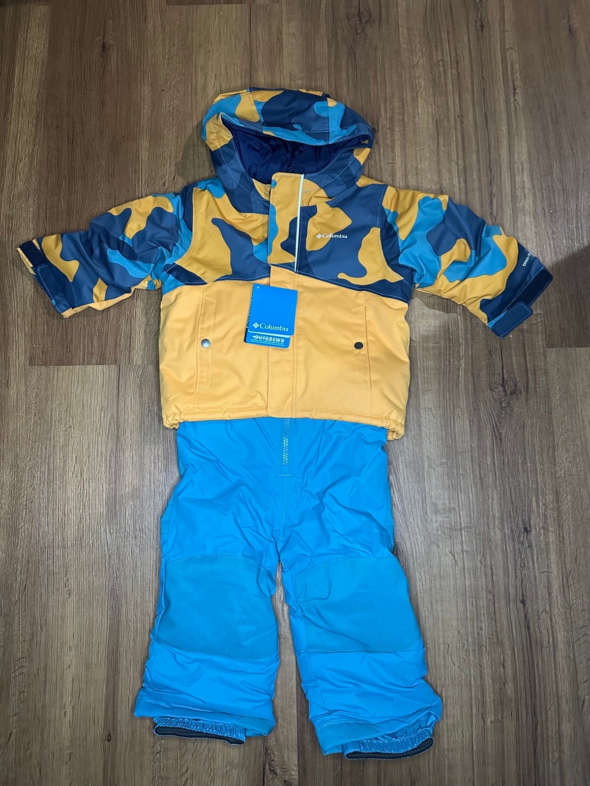 NWT Columbia WATERPROOF BUGA SNOW SET WINTER JACKET BIBS Pant 2T 130