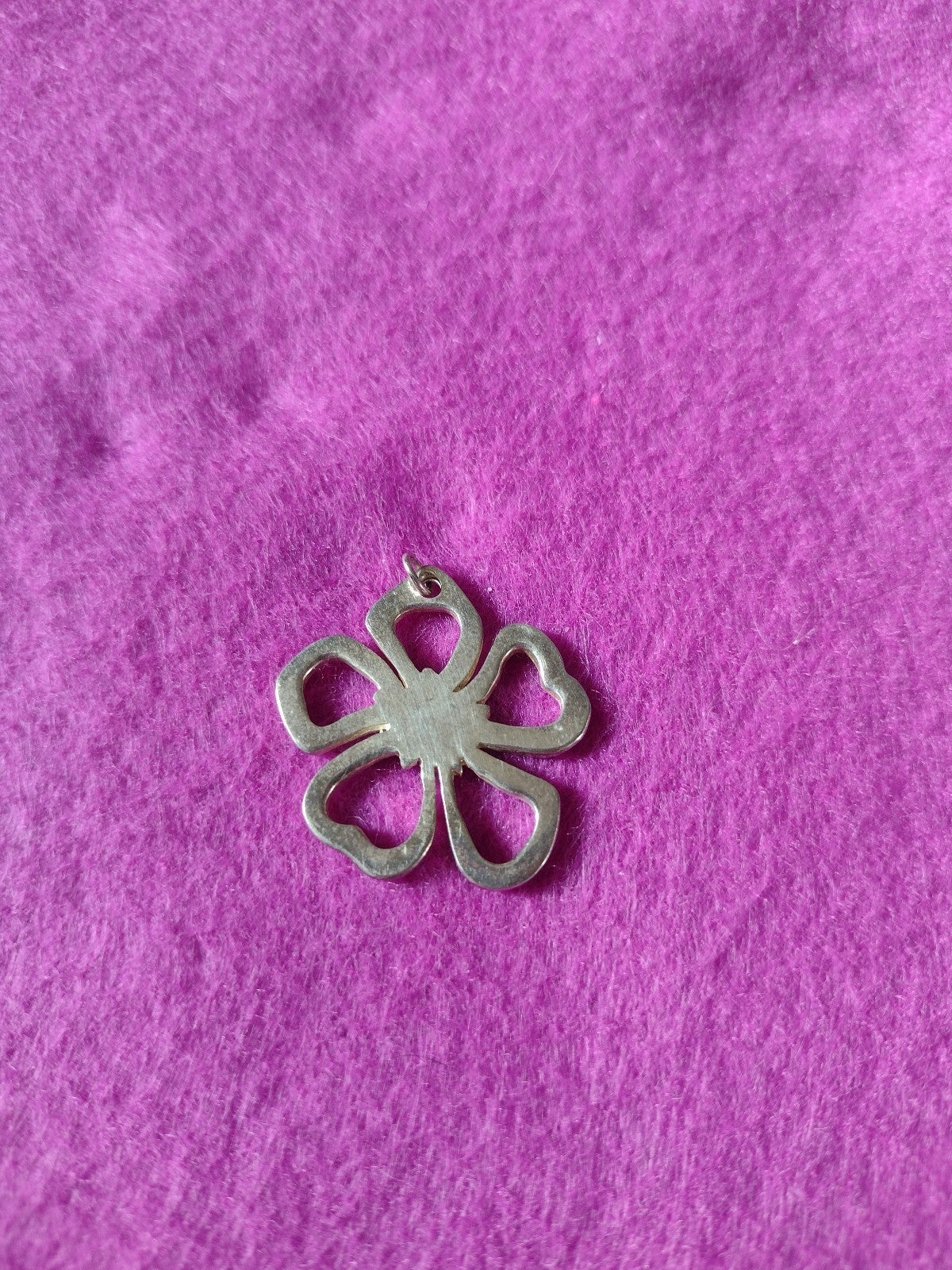 Vintage - STAMPED 925 Sterling Silver - Tiffany & Co. Flower Necklace Pendant