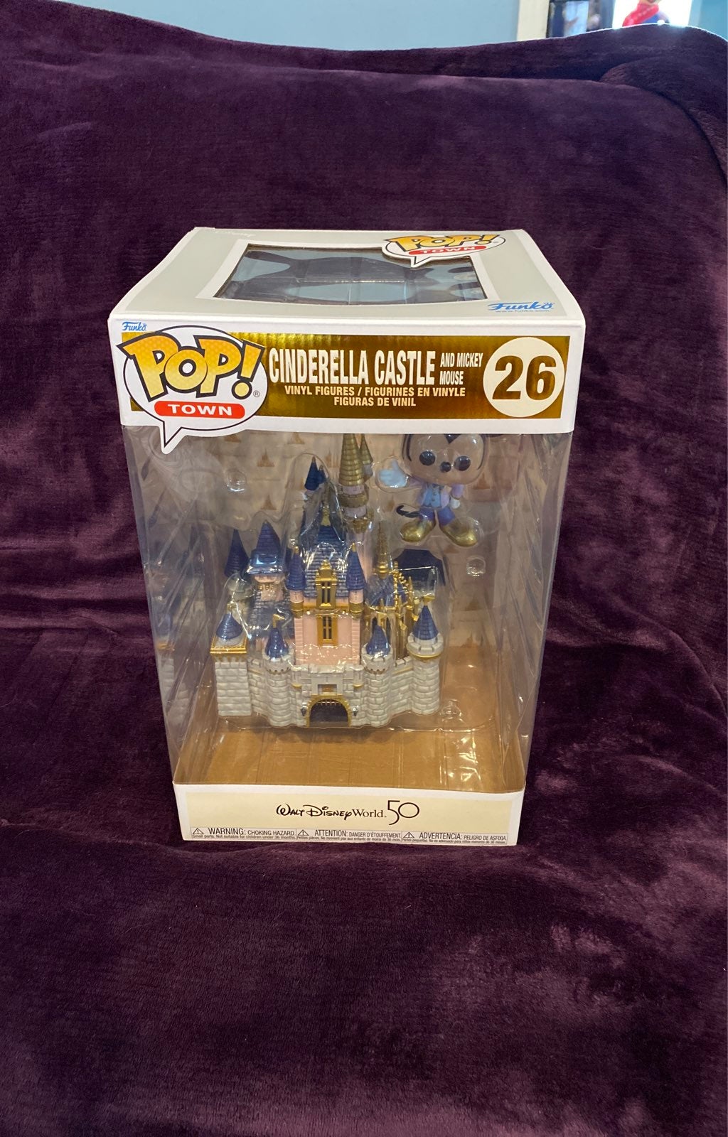 50th anniversary cinderella castle and mickey pop