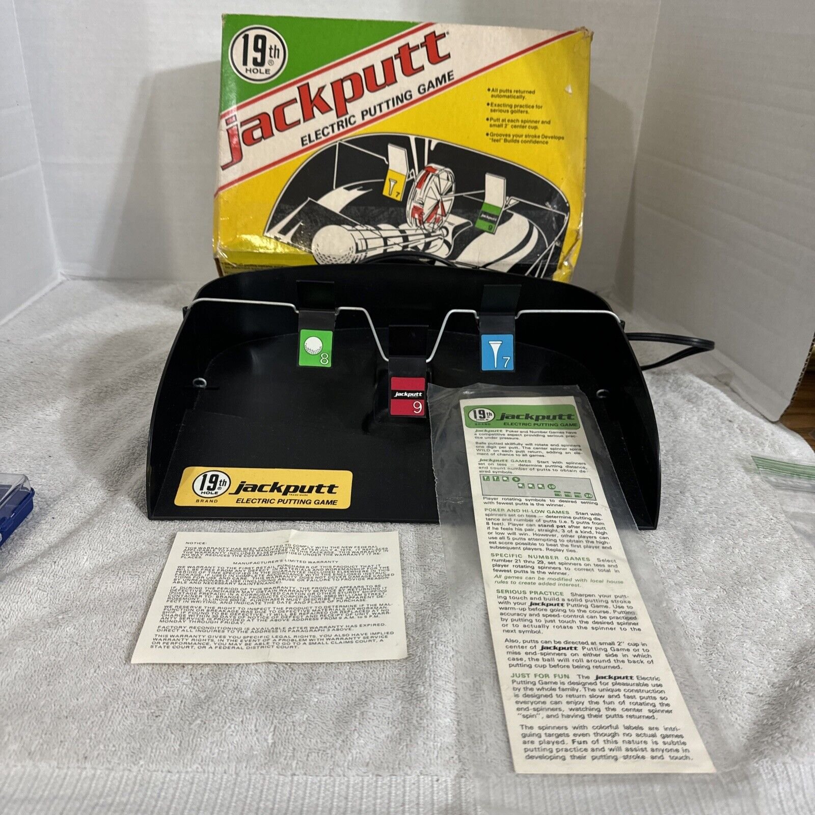 VTG 19th Hole jackputt Electric Putting Game Extremely Rare 1973 New (other)