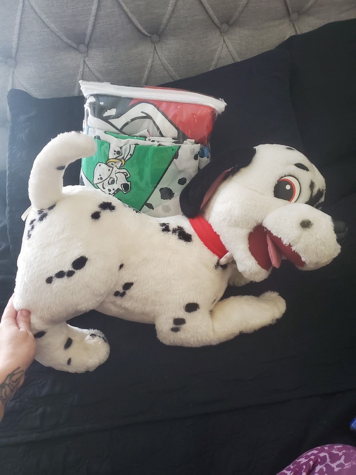 Vintage 101 dalmations sheet set and lucky plush