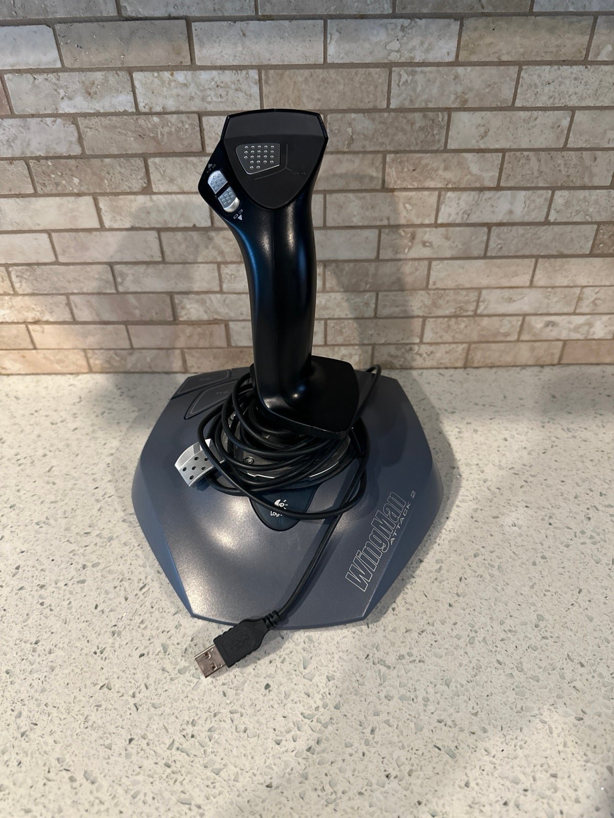 Logitech Wingman Attack 2 Joystick Controller For PC Flight Simulator USB bj