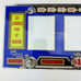 Vtg 1980 Ballys Casino Slot Machine Glass Mirror Panel Sign 1 18.5” x 7.5”