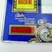 Vtg 1980 Ballys Casino Slot Machine Glass Mirror Panel Sign 1 18.5” x 7.5”