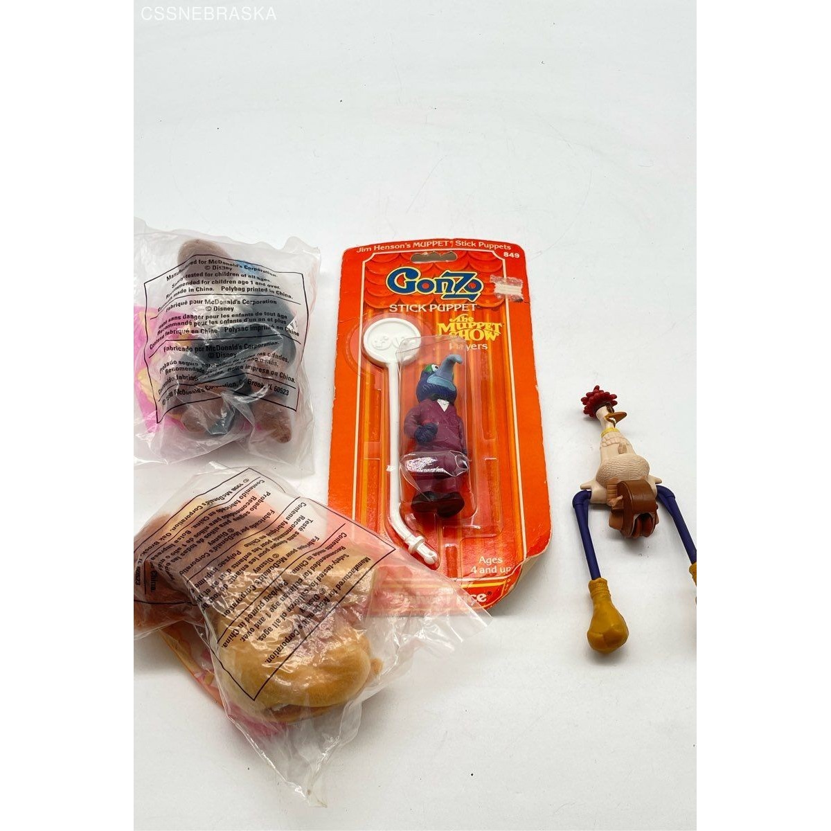 Vtg Lot of 4 Fisher-Price Muppet Show 1979 Burger King ,McDonalds
