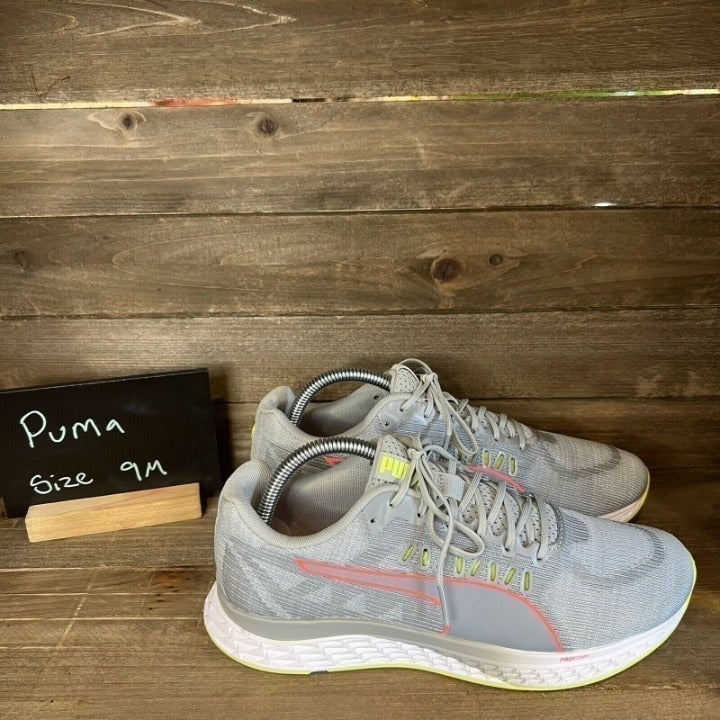 Womens Puma Speed Sutamina Gray Athletic Running Sneakers Shoes Size 9 M EUC