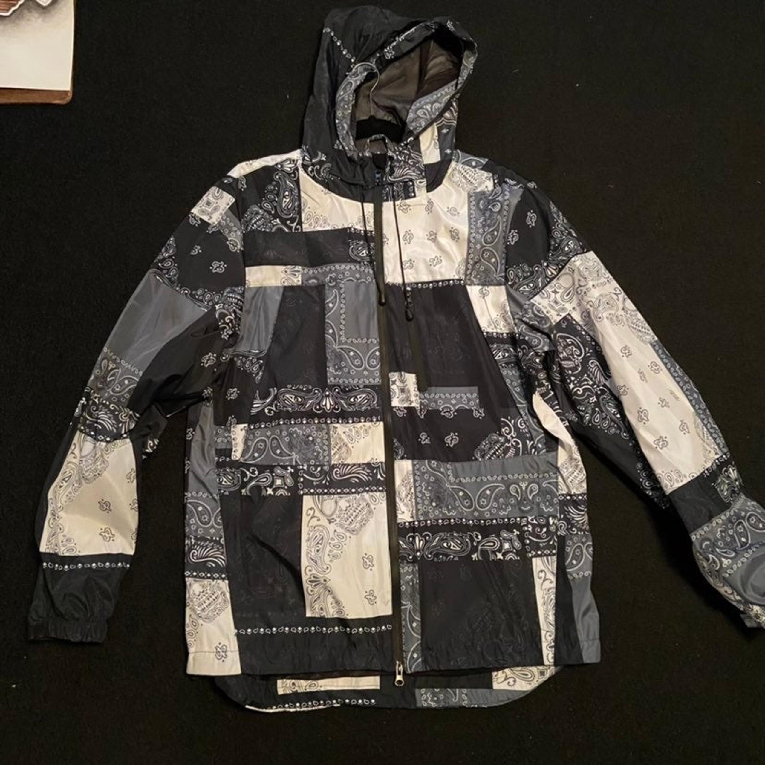 Mens Bandana Print Jacket