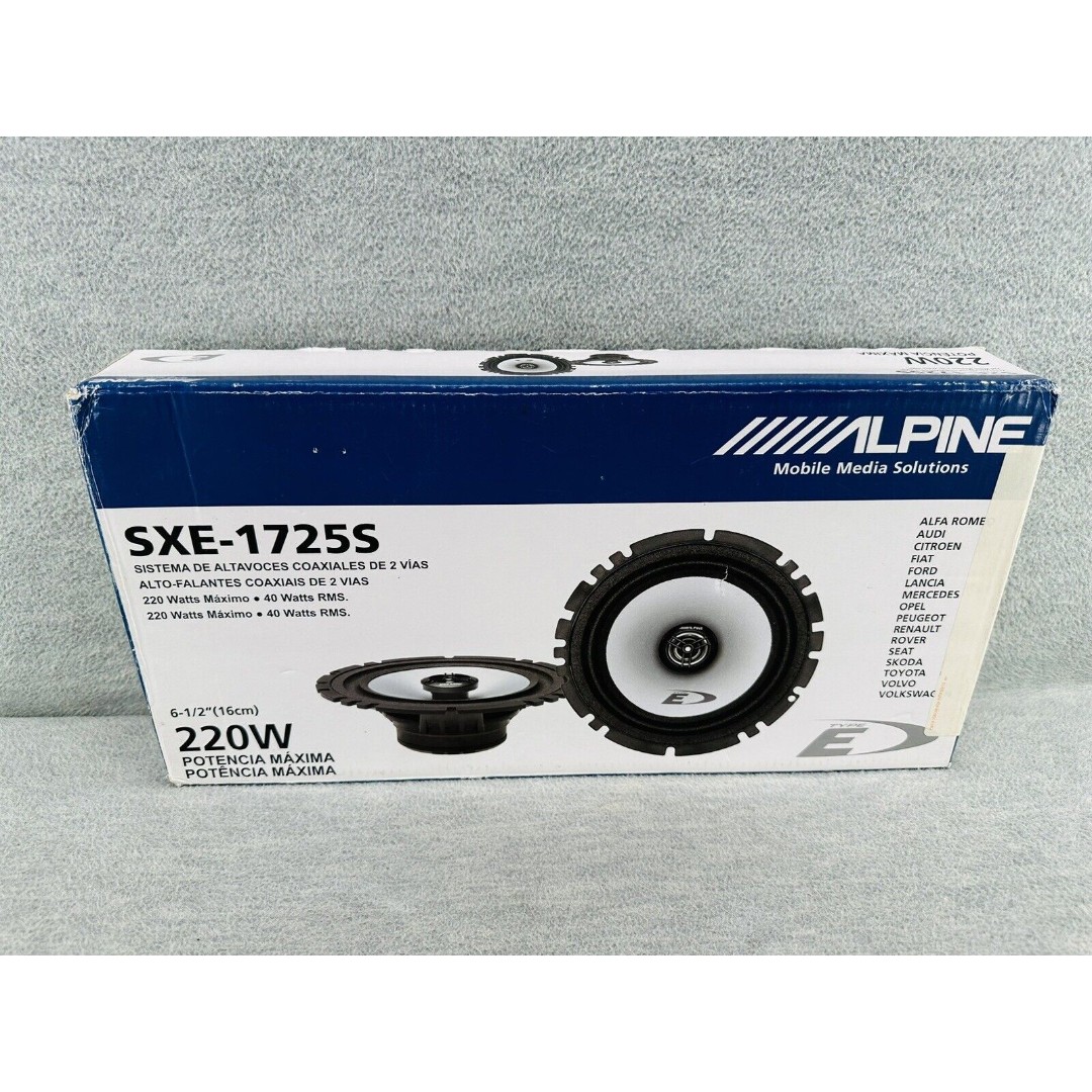 Alpine SXE-1725S - 220W 2-Way 16.5cm Car Speaker Pair Y