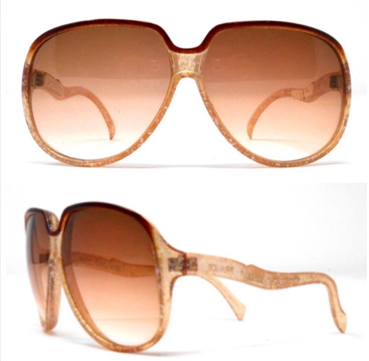 Vintage 1970’s Sunglasses, Oversided, Made in France