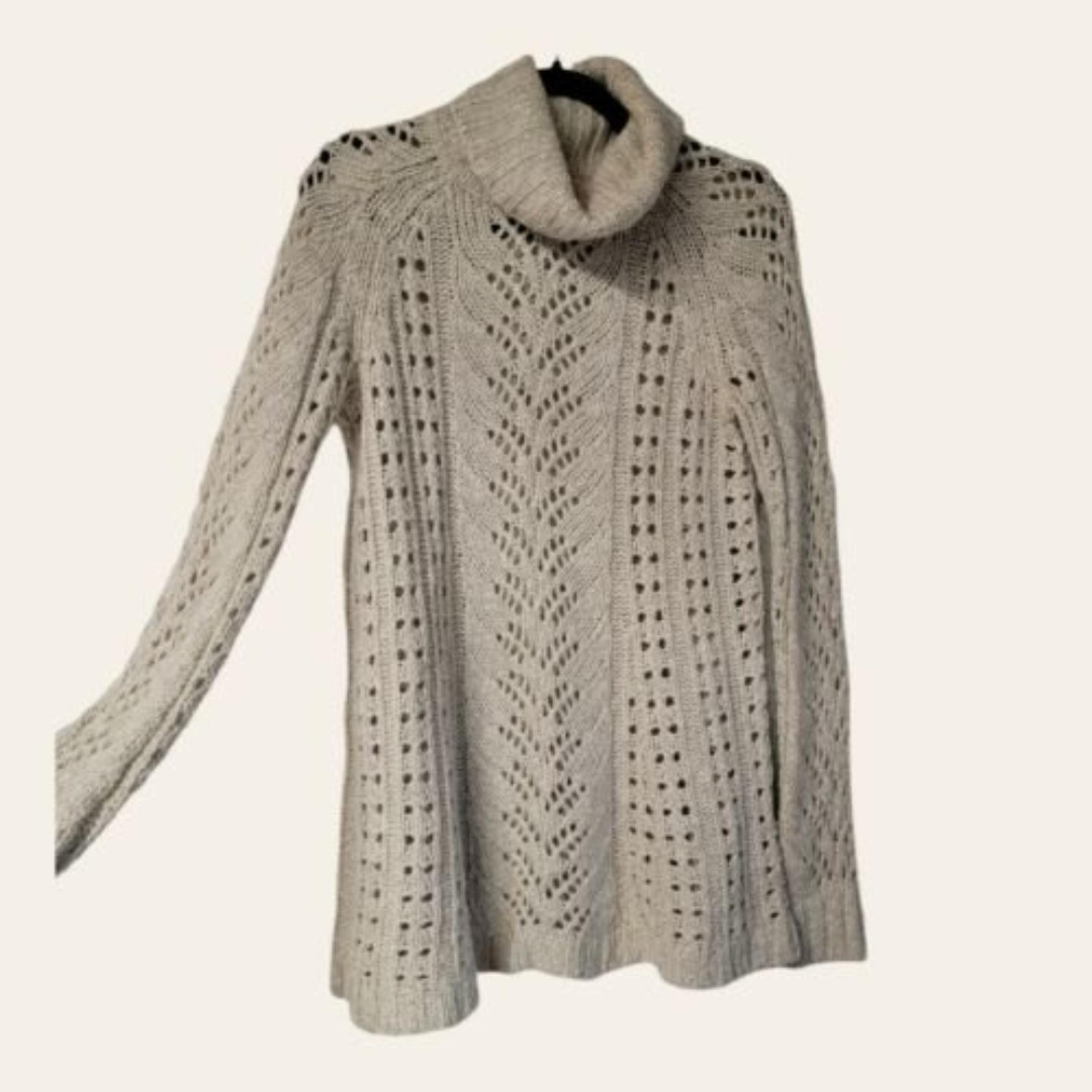 Sleeping on Snow Eldora Mock Neck Chunky Sweater SMALL