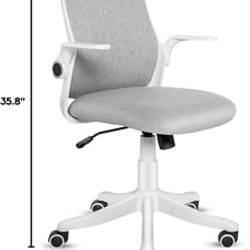 Grey and White Desk Chair