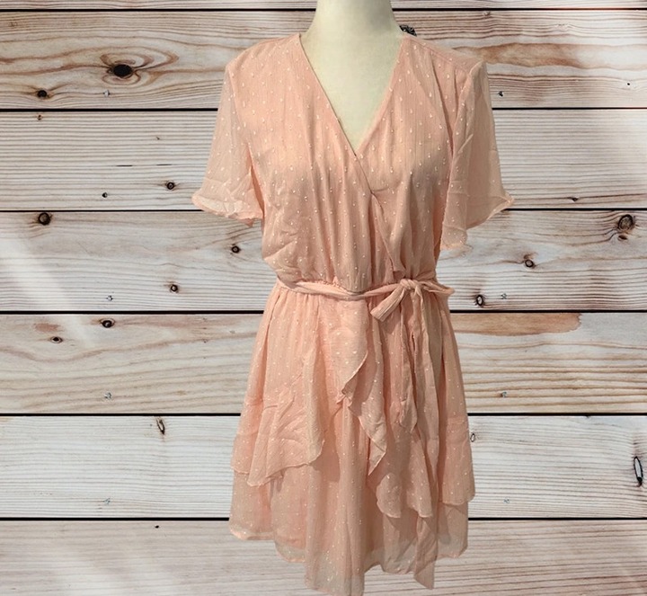 New pink dress size large