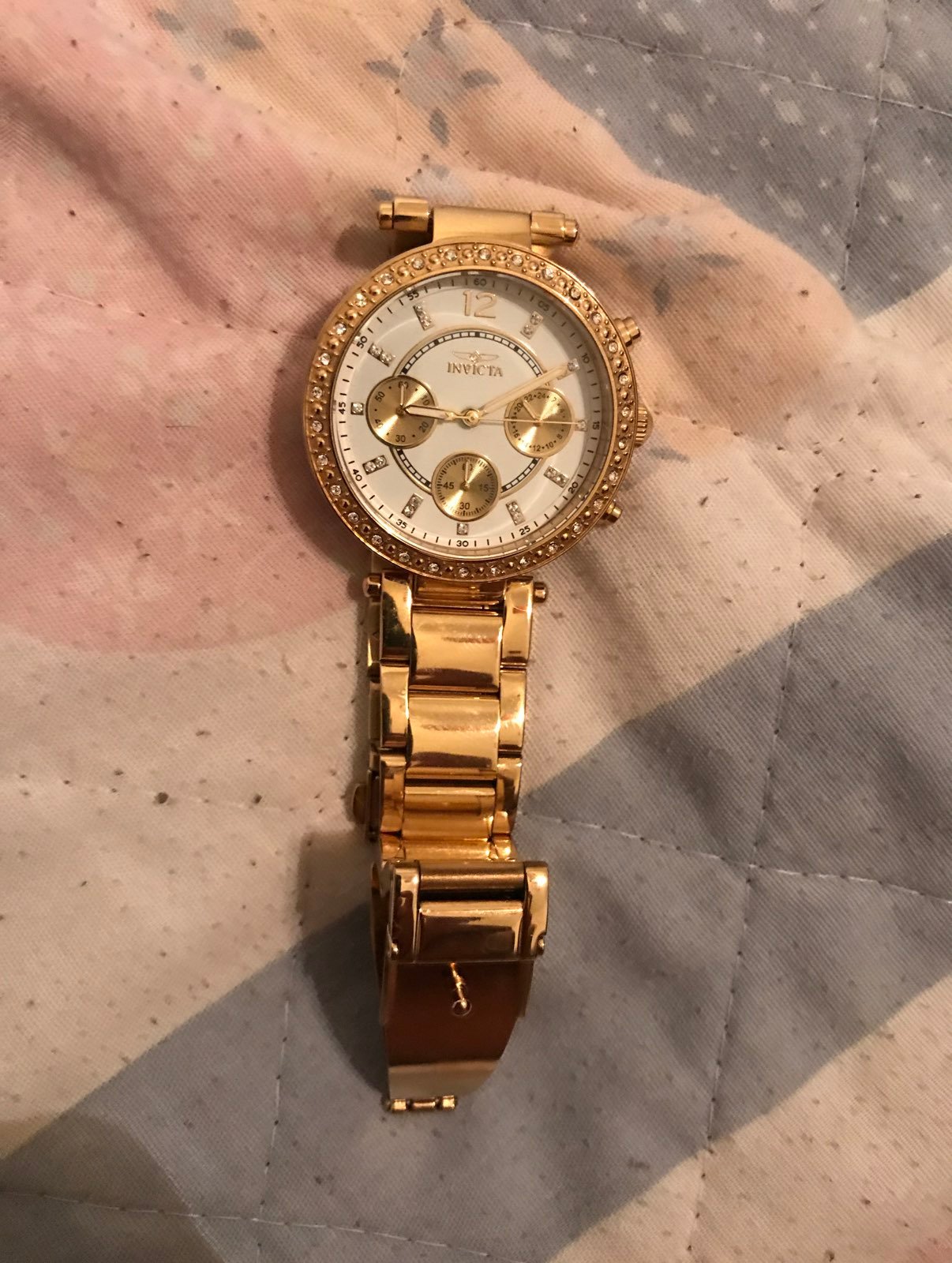 Invicta Bolt Quartz Watch in Gold/Multic