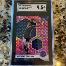 2020 Mosaic Anthony Edwards Rookie Camo Pink 201 SGC 9.5 MINT Timberwolves