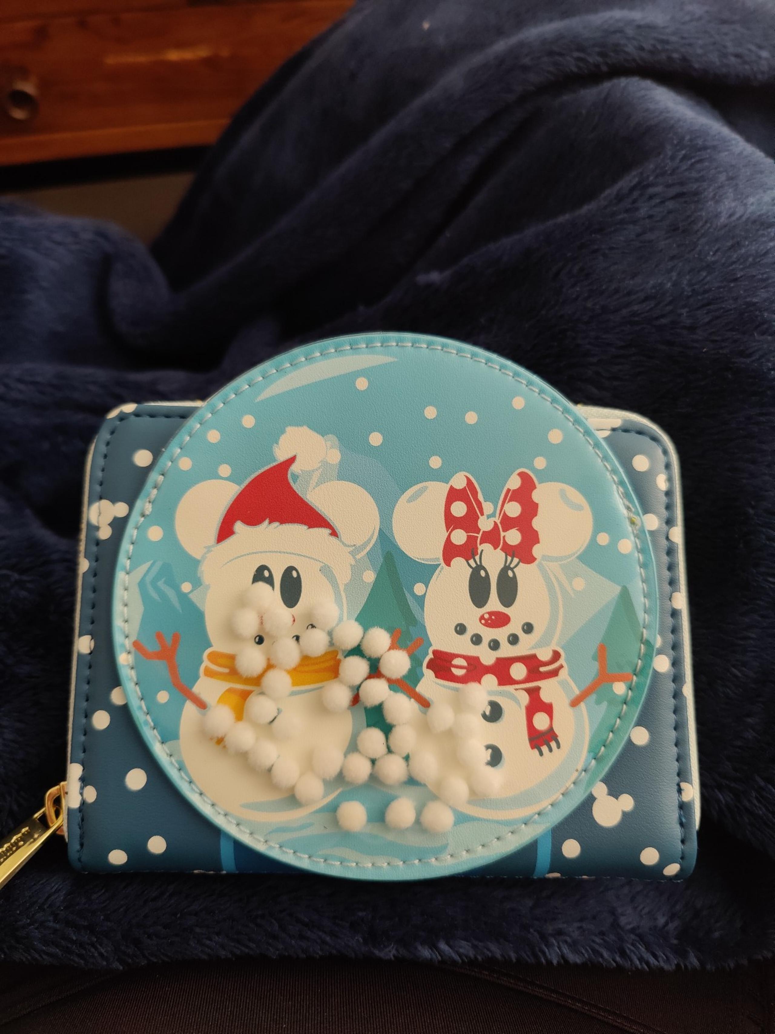 Mickey and Minnie Snow Globe Loungefly Wallet