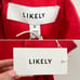 Likely Aldina Fringe Tassel Cutout Midi Cocktail Dress Red Bittersweet Size 0
