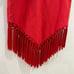 Likely Aldina Fringe Tassel Cutout Midi Cocktail Dress Red Bittersweet Size 0