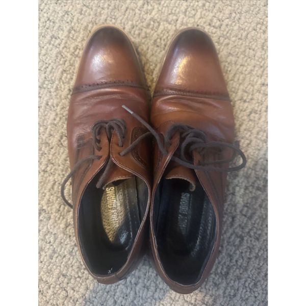 Stacy Adams Men's Brown Cap Toe Oxford Dress Shoes Size 7.5