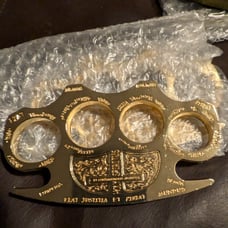 Gold Constantine Style Paperweight Heavy Metal