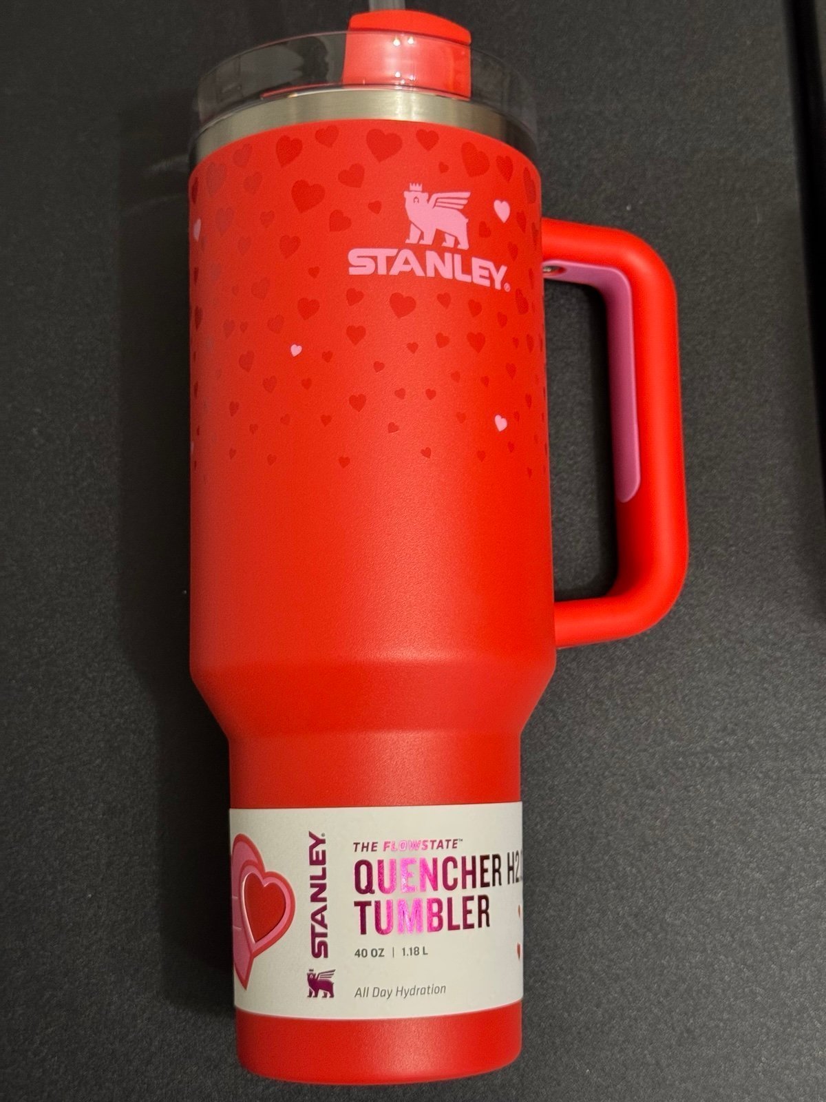 Stanley 40oz Valentines Ruby Hearts Target Exclusive