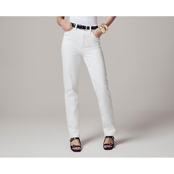 J. Crew Classic Straight Jean Women's Size 26 in White Denim New With Tags!