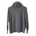 Autumn Cashmere Gray 100% Cashmere Skull Sweater Funnel Neck Women’s Large