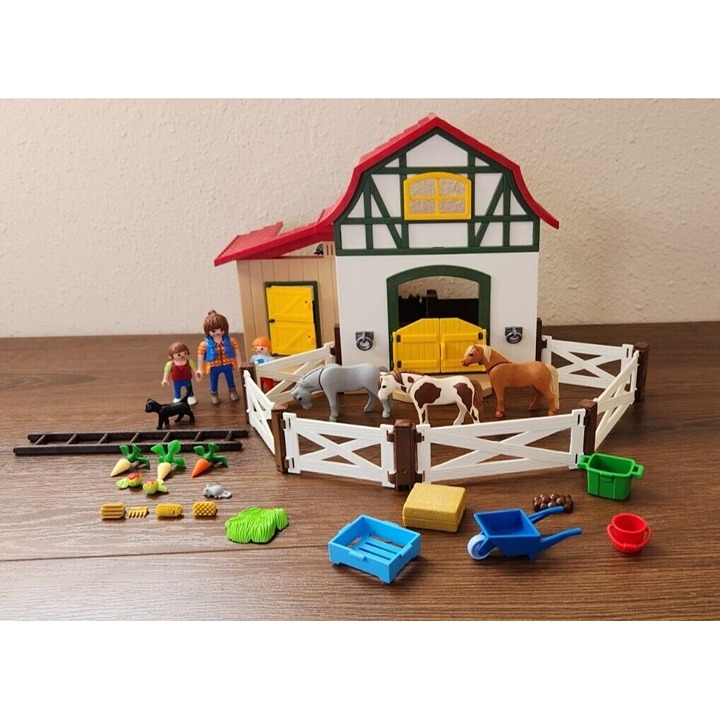 Playmobil 6927 Country Pony Farmhouse Horse Equestrian Incomplete Set