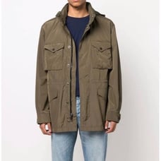 Polo Ralph Lauren Men's Large Insulated Field Jacket hooded 4 pocket