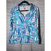 LILLY PULITZER LADIES 1/2 ZIP FRONT SAILBOAT PRINT PULLOVER SZ (M EUC WORN ONCE