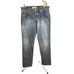 Gap High Rise Boy Fit Medium Wash Button Fly Jeans Sz 12 Long