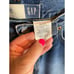 Gap High Rise Boy Fit Medium Wash Button Fly Jeans Sz 12 Long