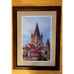 St. Francis Assisi Church Art Print Vienna 24 X 18.5 Framed Matted, Glass