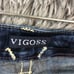 Vigoss Womens Size 2 Heritage Denim Whiskered Embroidered Denim Capri Jeans
