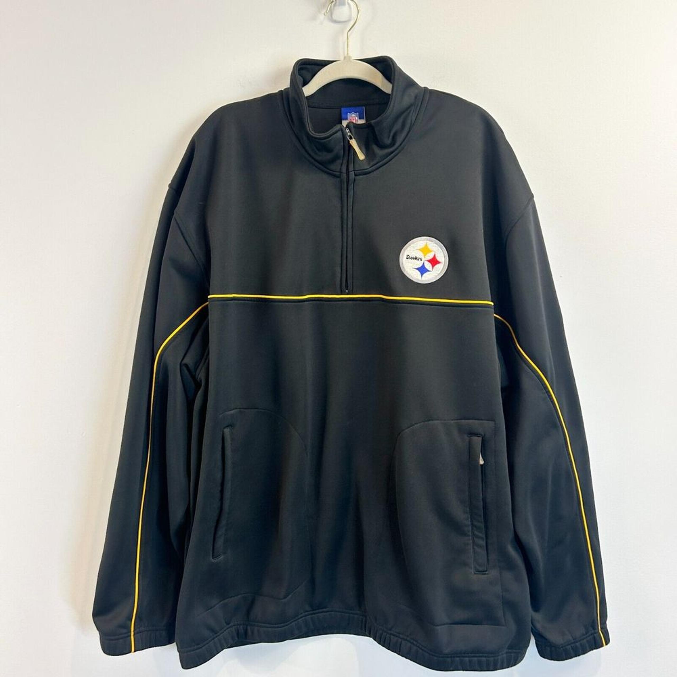 NFL Reebok Pittsburgh Steelers Sweatshirt Mens 2XL Football Athletic High Neck
