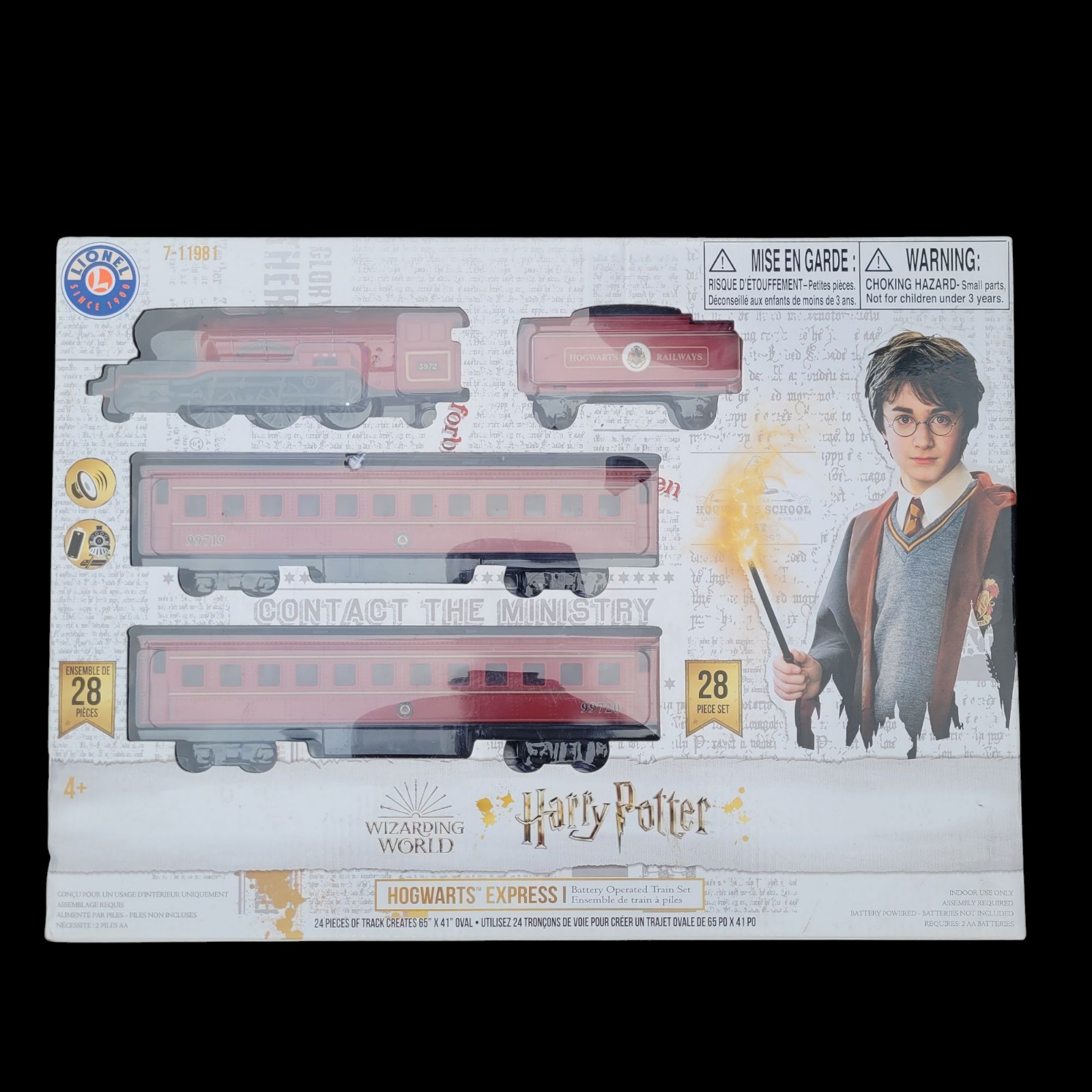 NEW Lionel 28Pc Harry Potter Hogwarts Express Train Set Battery w/ Sound 7-11981