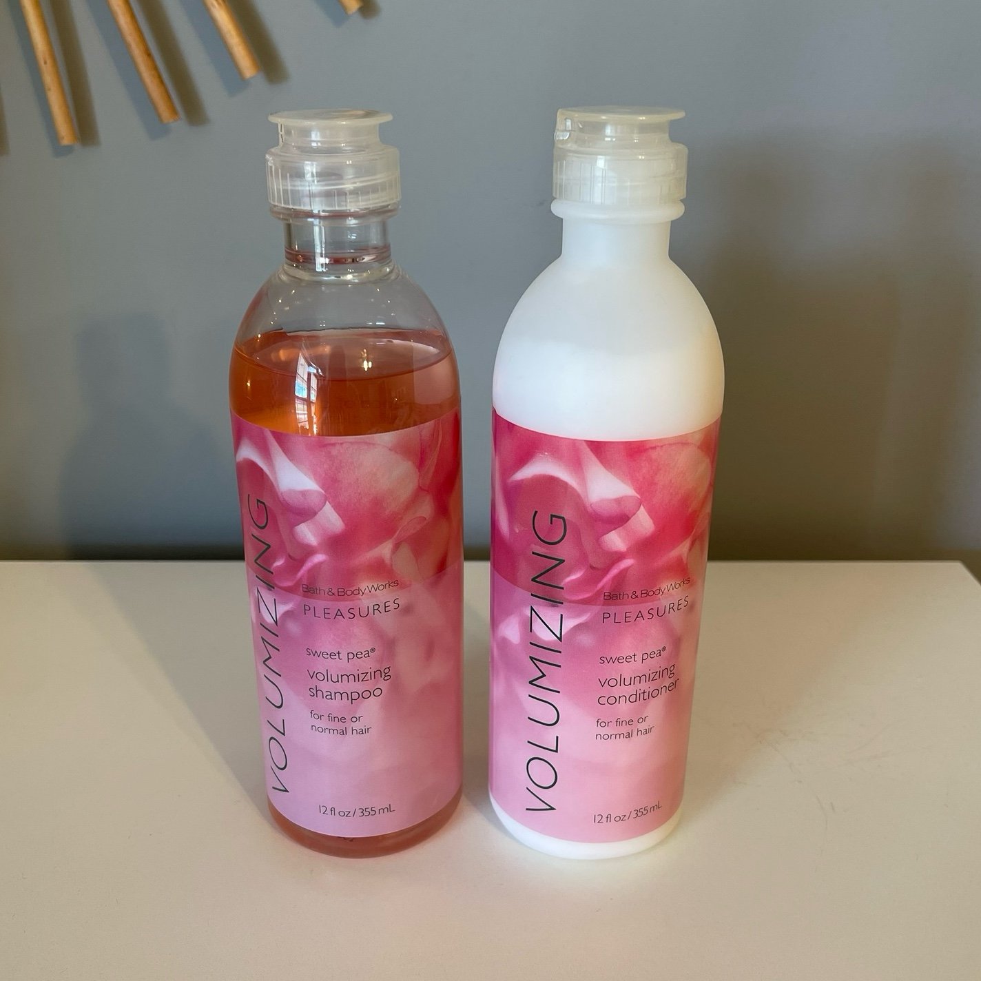Bath & Body Works Pleasures Sweet Pea Shampoo and Conditioner Set 12 fl oz