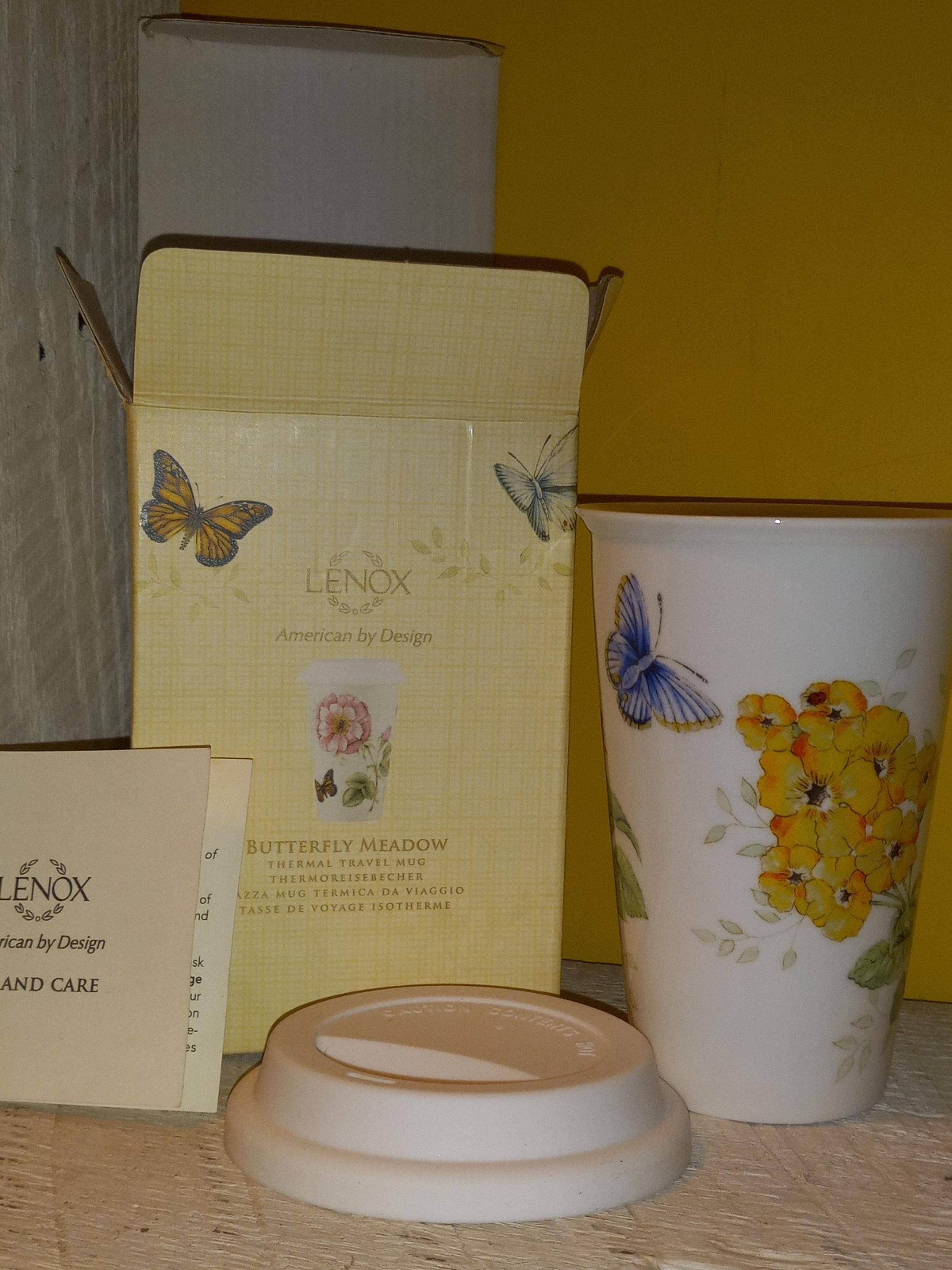 Lenox Butterfly Meadow Thermal Travel Mug