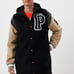 New Puma Signature Player's Edition Varsity Jacket Men's Medium Black 532089-01